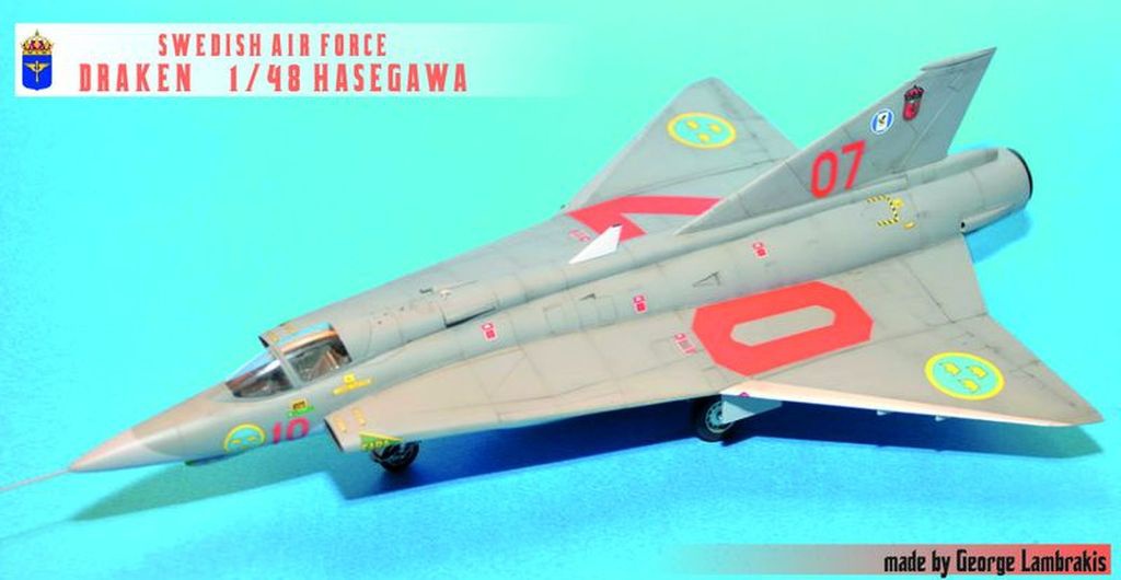 1/48 Swedish Air Force <<DRAKEN>> Hasegawa