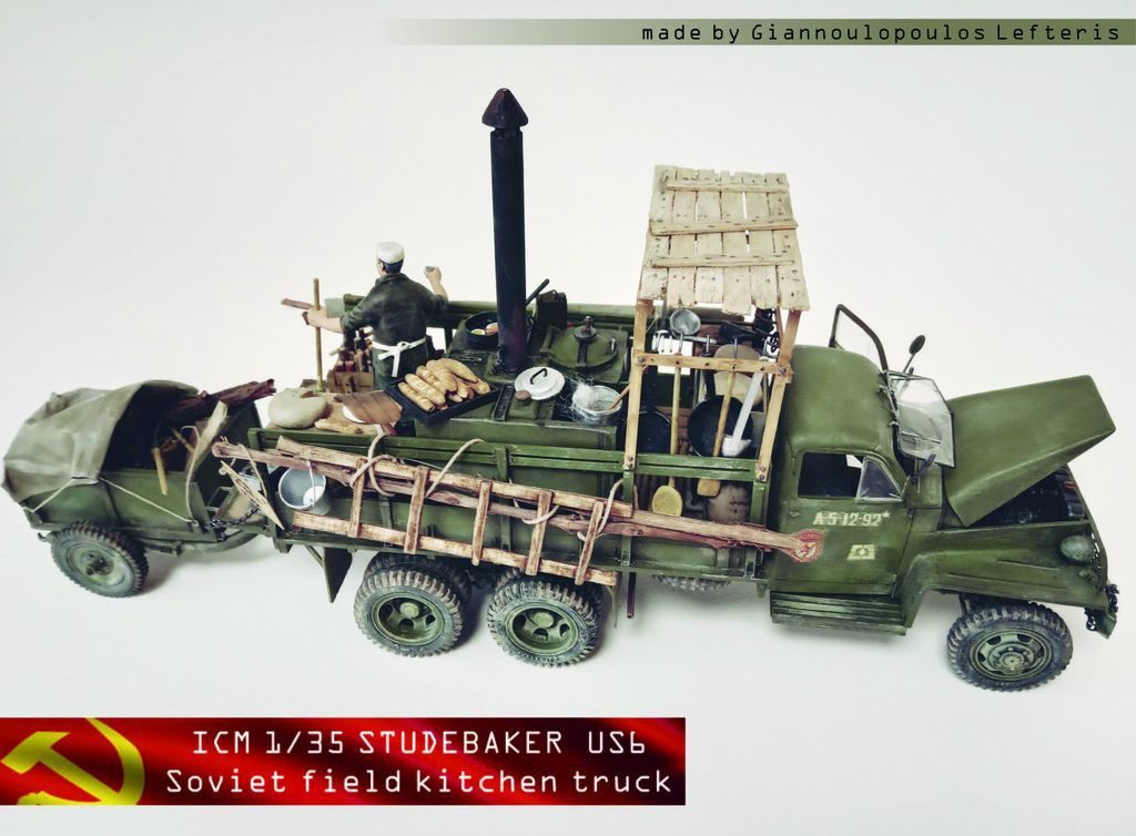 ICM 1/35 Studebaker US6 (Soviet field kitchen truck)